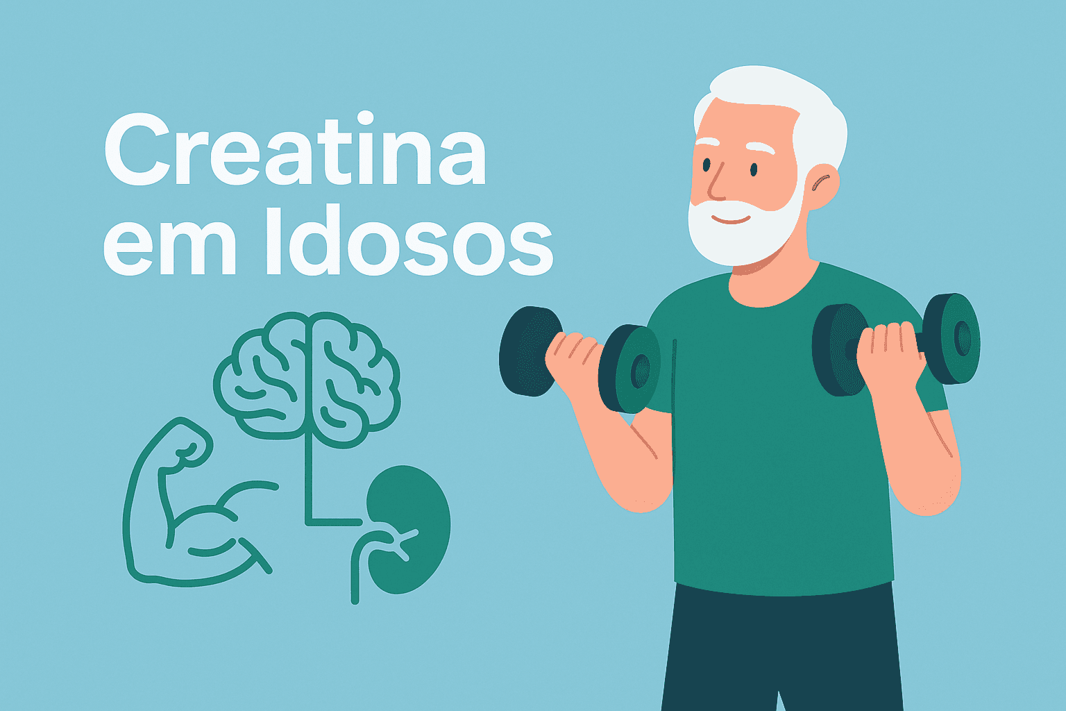Creatina em idosos: evidências 2024–2025 para saúde muscular e cognitiva